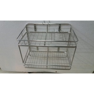 Kệ để chén bát - Kệ để chén bát bằng inox 2 tầng - Kệ để chén bát-TRO2T35LD