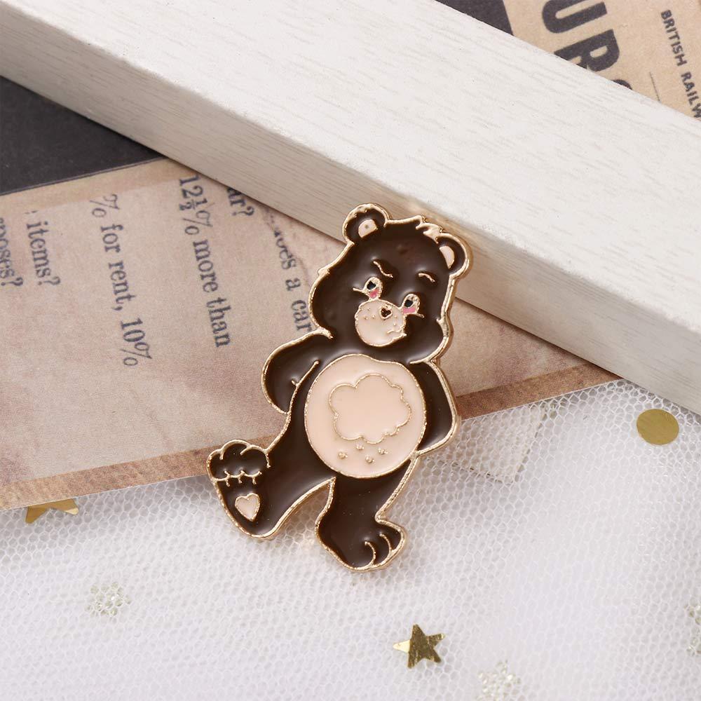 Ghim Cài Áo Hình Gấu Angry Brown Dễ Thương