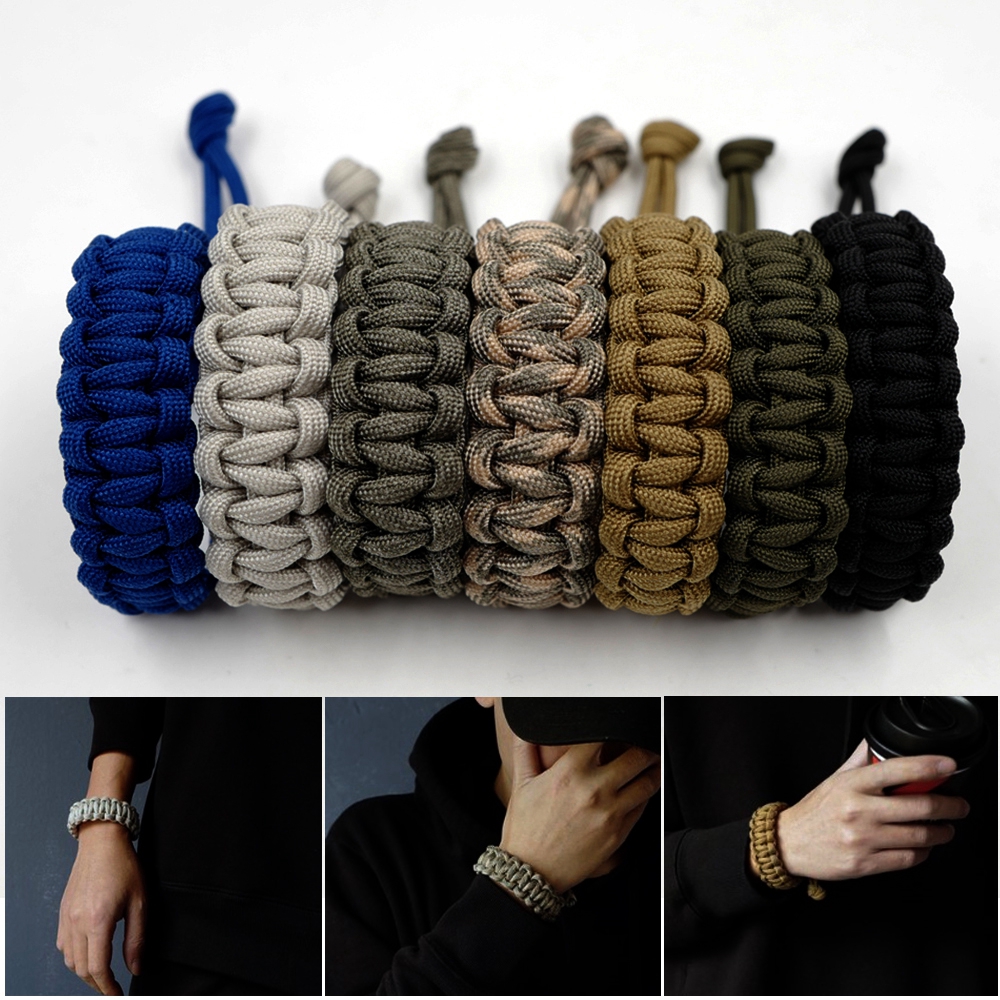 1 Vòng Đeo Tay Sinh Tồn Có Thể Điều Chỉnh 7 Màu Hàng Mới Dành Cho Hoạt Động Ngoài Trời