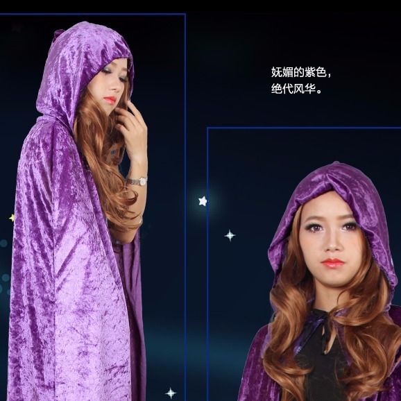 Áo Choàng Đen Hóa Trang Phù Thủy Ma Cà Rồng Cho Bé