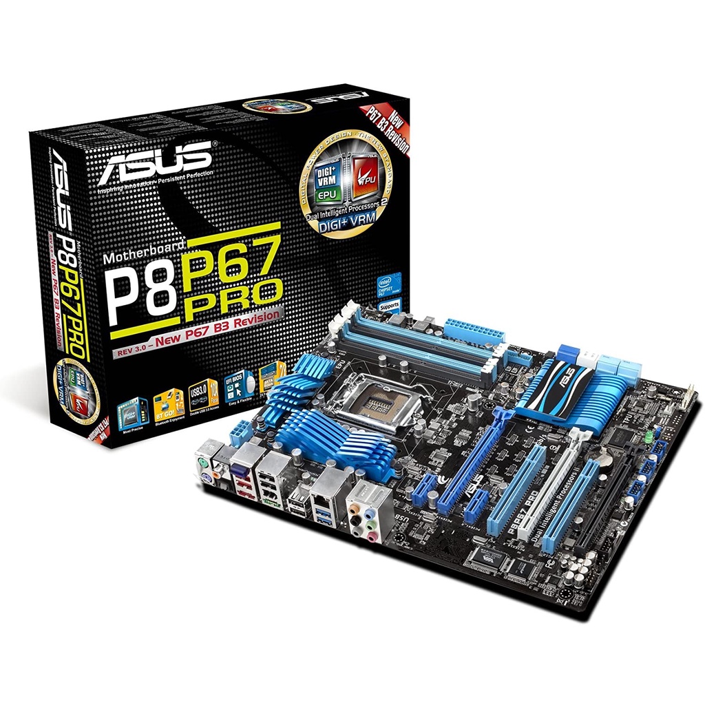 Chặn main Asus P8P67 PRO dùng nắp sau thùng máy