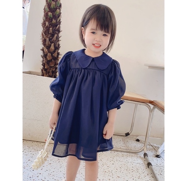 Đầm cho bé gái thiết kế tay bồng công chúa đáng yêu từ 8 đến 30kg LCasta V15
