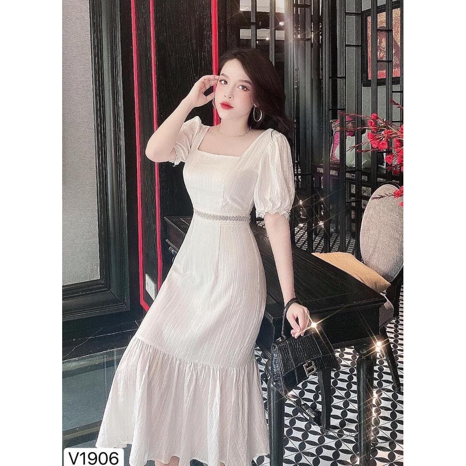 VÁY PHA REN ĐUÔI CÁ TRẮNG CHO NỮ | BigBuy360 - bigbuy360.vn