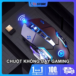 Chuột không dây chuyên game Pin sạc Có led Giá rẻ A4