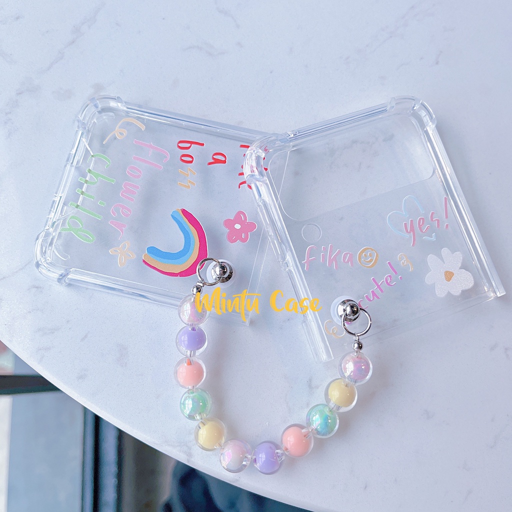 Ốp Samsung Galaxy Z Flip 4 / Z Flip4 5G / Z Flip3 5G / Z Flip 3 kèm móc khóa - ZF302