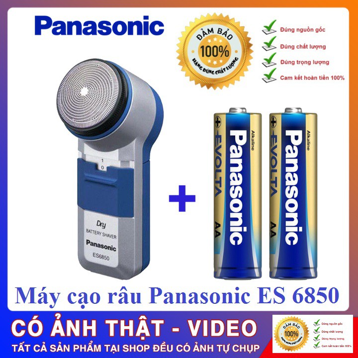Máy Cạo Râu Panasonic ES6850 Nhập Khẩu Thái Lan tặng kèm 2 pin Panasonic [ Cam Kết Chính Hãng Video Ảnh Thật ]