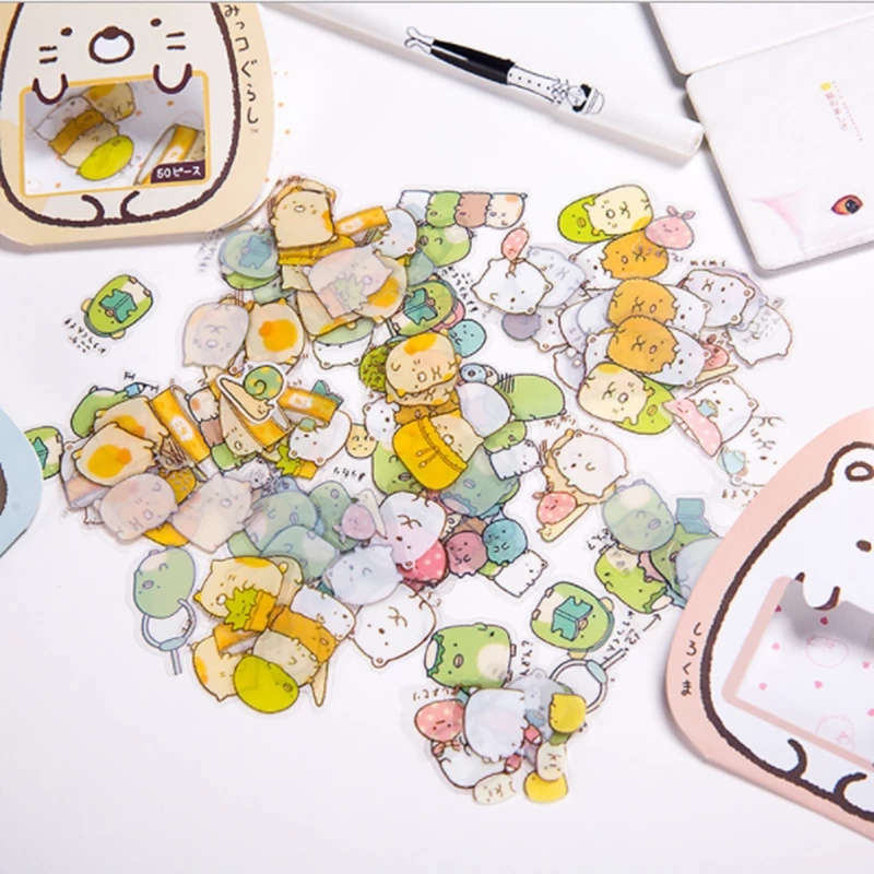 Hình dán Sumikko Gurashi xinh xắn trang trí sổ tay/nhật ký DIY