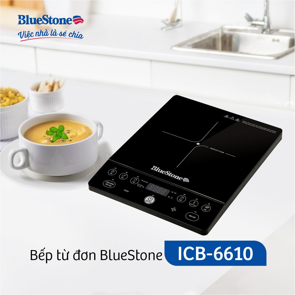 Bếp từ đơn BlueStone ICB-6610(2000W)- Tặng kèm nồi - Bảo hành 24 tháng