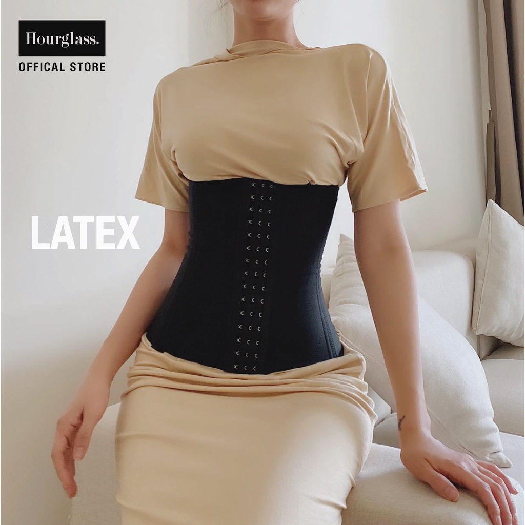 Đai nịt bụng định hình siết eo HOURGLASS - LATEX đen 28cm - LATEX nude 25cm | BigBuy360 - bigbuy360.vn