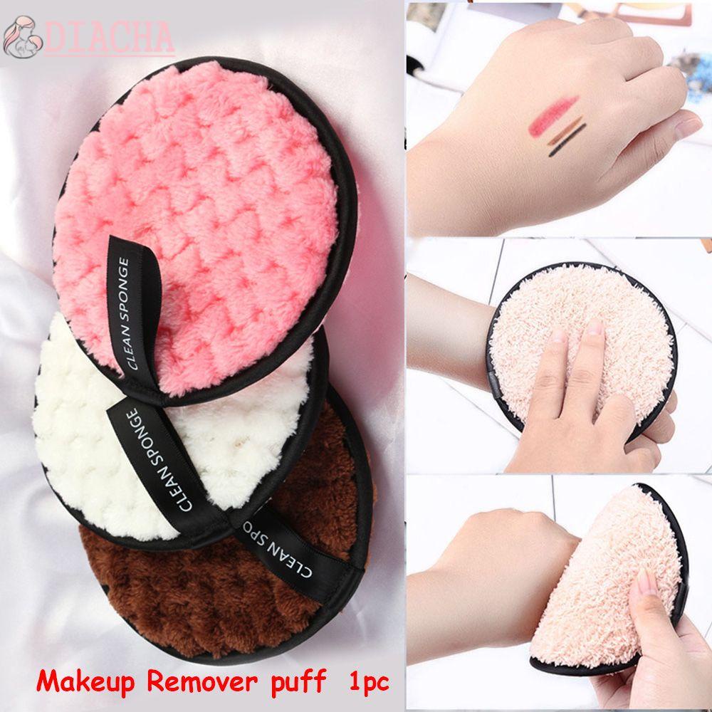 [Hàng mới về] Bông tẩy trang làm sạch da mặt bằng vải sợi nhỏ mềm mại có thể tái sử dụng nhiều màu tùy chọn cho nữ