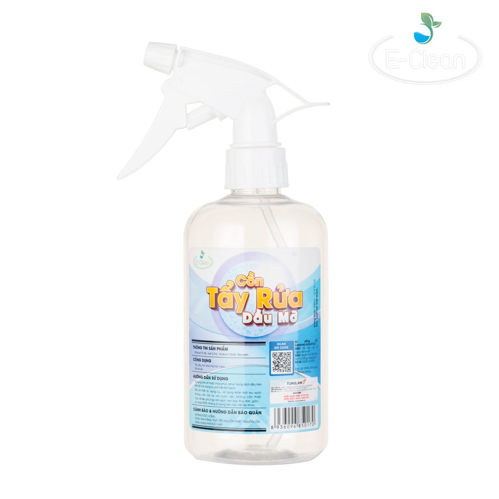 Cồn Tẩy rửa dầu mỡ_E-Clean_Nhà máy Cồn Tùng Lâm