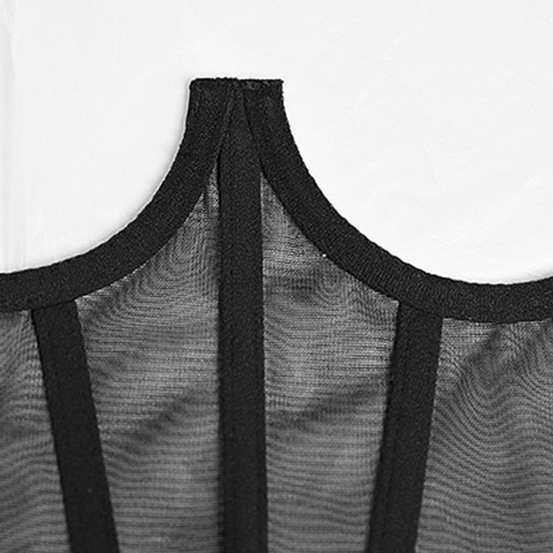 Áo Lót Corset Màu Đen Có Hình Tranh Sơn Dầu Cho Nữ