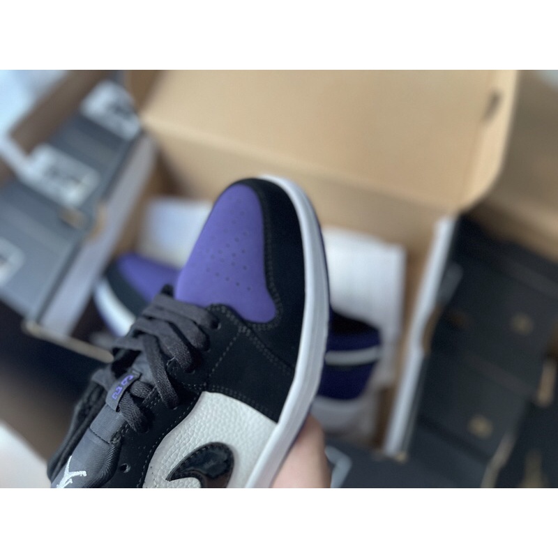 Giày bóng rổ Air Jordan 1 low phối màu tím | Hàng cao cấp