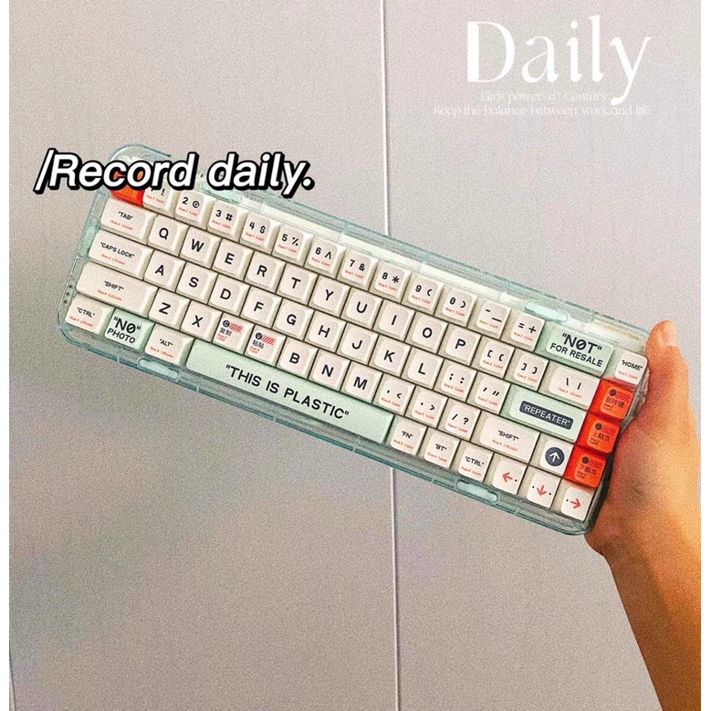 Bàn phím cơ không dây bluetooth, 2.4G Mojo 68 Plastic MelGeek chính hãng LED RGB có thể hotswap thay switch