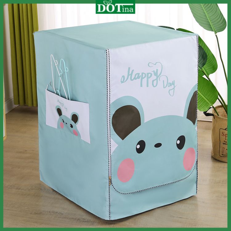 Bọc trùm máy giặt cửa ngang vải bạt 6kg đến 11kg chống nước loại dày Dotina BTN05