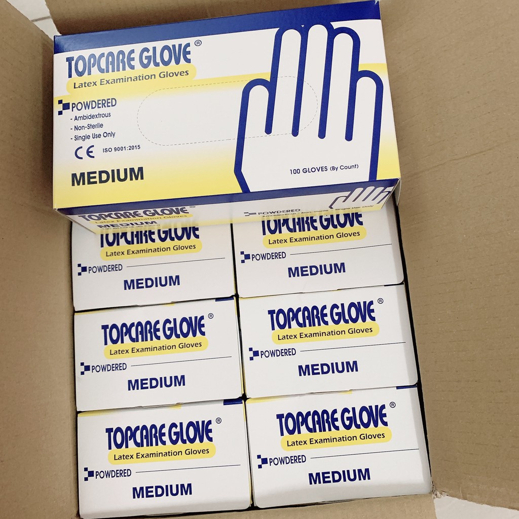 Combo 2 Hộp Găng tay y tế Topcare Glove (hộp 50 đôi)