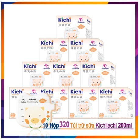 Sỉ 10 hộp túi trữ sữa Kichilachi