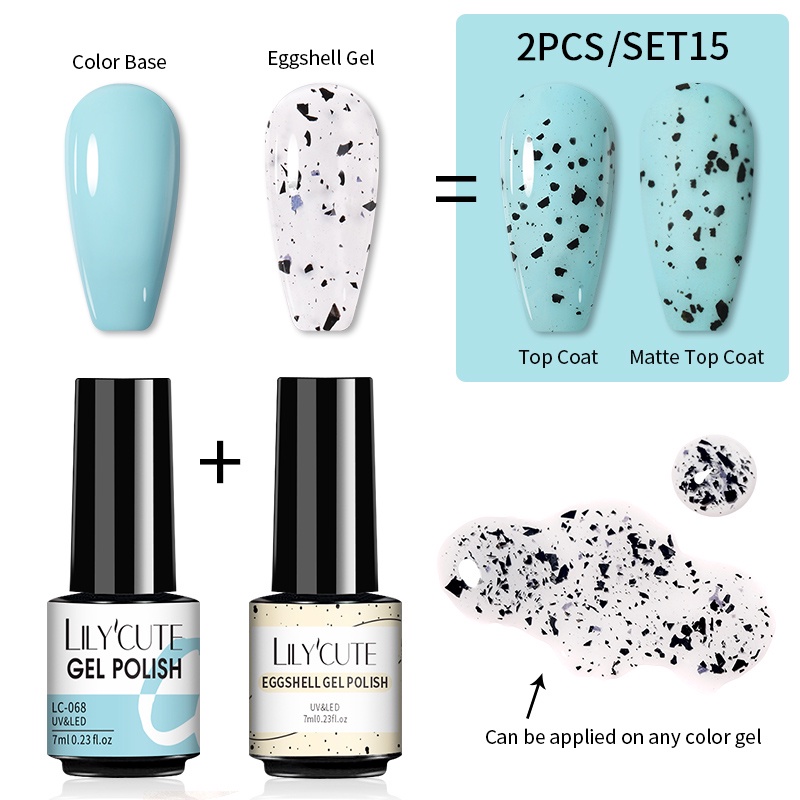 UR SUGAR Bộ 2 Lọ Sơn Móng Tay Gel Uv Màu Đen 7ml