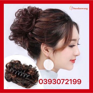 Kẹp tóc thời trang màu NÂU ĐẬM - kẹp tóc giả dạng ngoạm xinh xắn dành cho quý cô