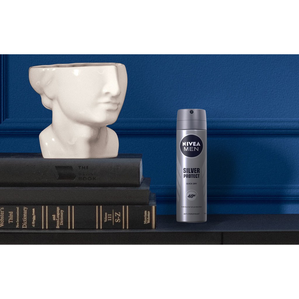 Xịt Ngăn Mùi Nam Phân Tử Bạc Nivea 150ml