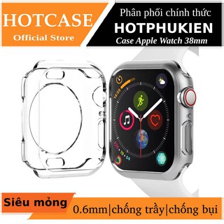 Case ốp bảo vệ silicon dẻo cho Apple Watch hiệu Hotcase (chống va đập trầy xước, chống bụi, bảo vệ viền) - Chính hãng