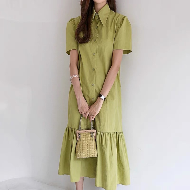 - Váy suông cộc tay đuôi cá nữ Ulzzang Hàn Quốc BORA SHOP