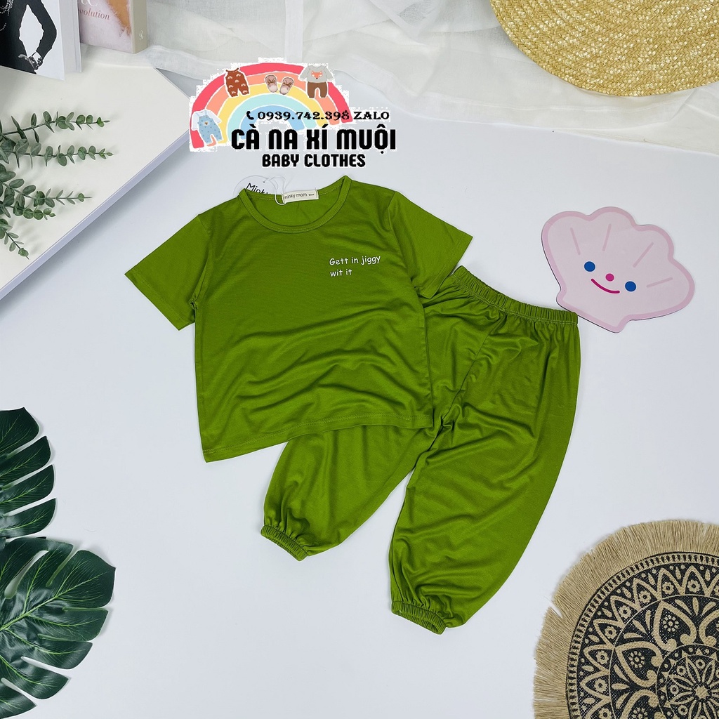 Bộ ALIBABA Minky Mom Thun Lạnh Size(9-26Kg)FREE SHIPDể Thương Cho Bé Gái Bé Trai, Đủ Màu