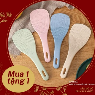 Muôi vá thìa múc cơm bằng nhựa lúa mạch chống dính an toàn