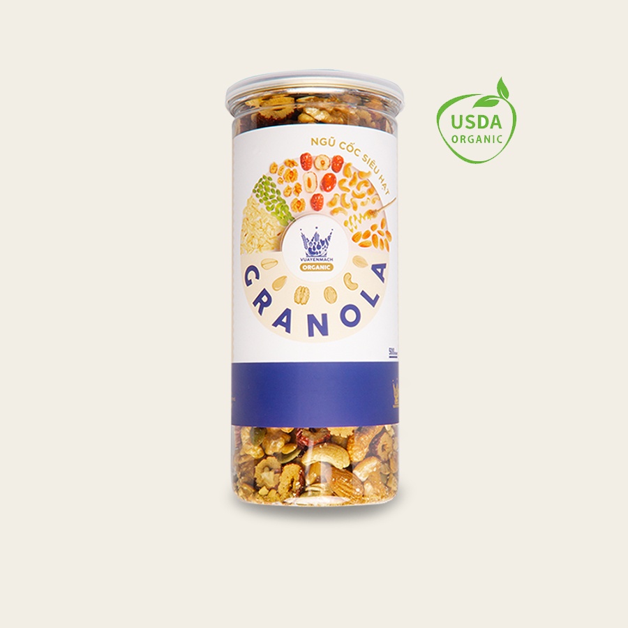 Ngũ cốc Granola Siêu Hạt Premium Vua Yến Mạch 500g