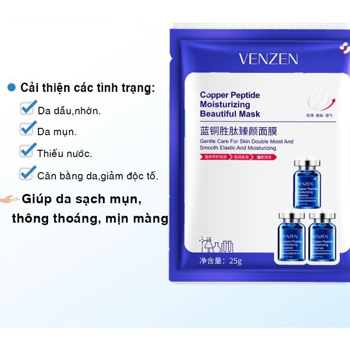 [N55]  Mặt nạ tinh chất Copper Peptide giảm mụn dịu da mờ thâm mụn phục hồi mịn da | BigBuy360 - bigbuy360.vn