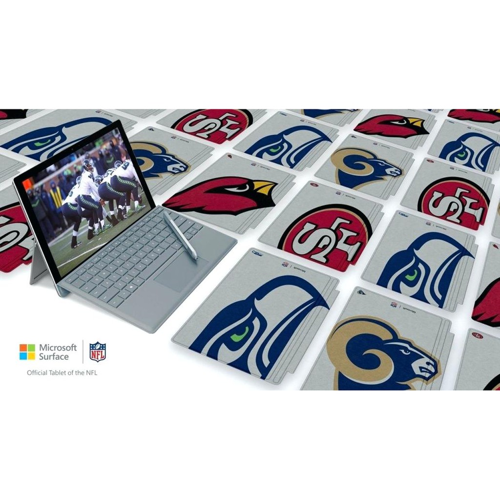 Microsoft Surface Pro 3,4,5,6,7 Type Cover NFL