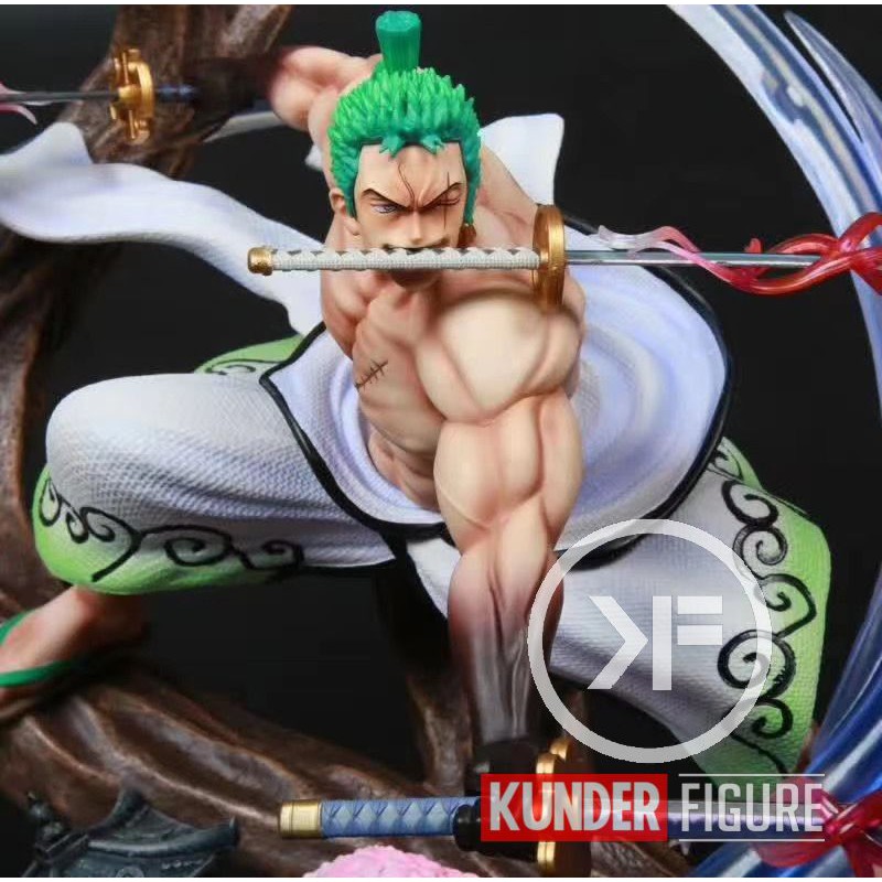 Mô hình Figure One piece Roronoa Zoro ver Wano Tam kiếm phái Cực đẹp Cỡ lớn Siêu to - Kunder