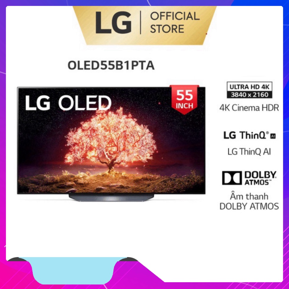 Smart OLED TV LG 55 inch 4K OLED55B1PTA - Model 2021 - Miễn phí lắp đặt (GIÁ GỐC)
