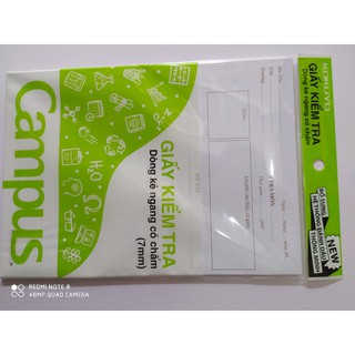 Giấy kiểm tra kẻ ngang cấp 2 Campus