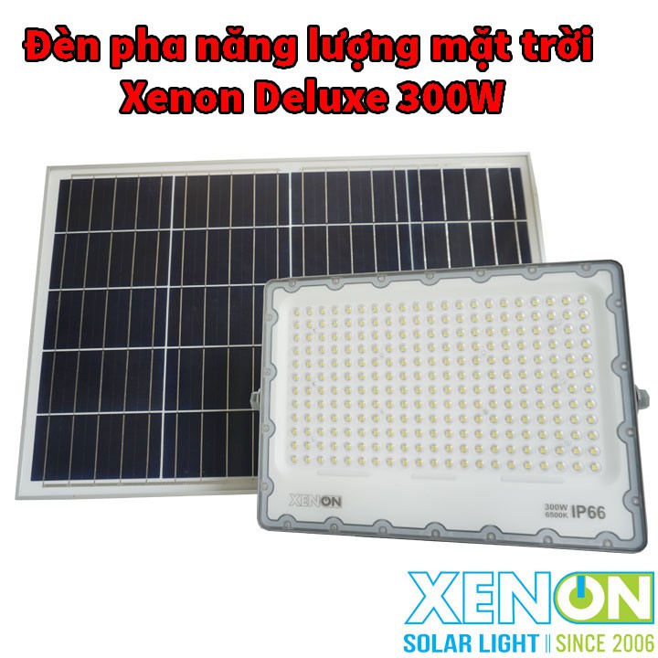 Đèn pha năng lượng mặt trời Xenon Deluxe cao cấp chính hãng DL03-300W