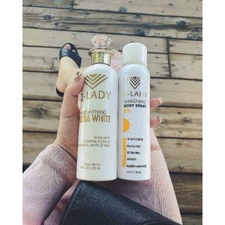 Combo Sữa Tắm Truyền trắng qlady +xịt dưỡng trắng da q lady