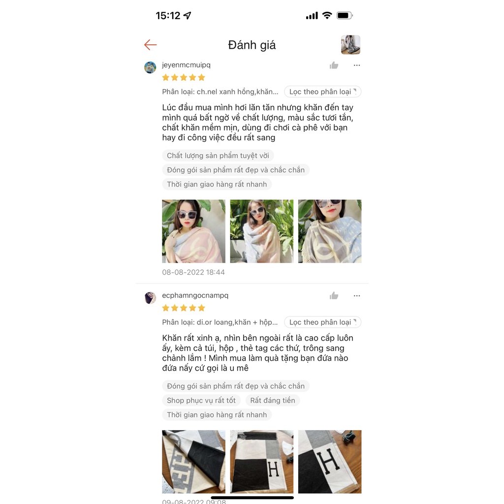 Khăn quàng cổ khăn choàng cổ nữ khăn len dạ mùa đông cao cấp di.or cha.nel HM LV quà tặng cho mẹ, cô giáo...