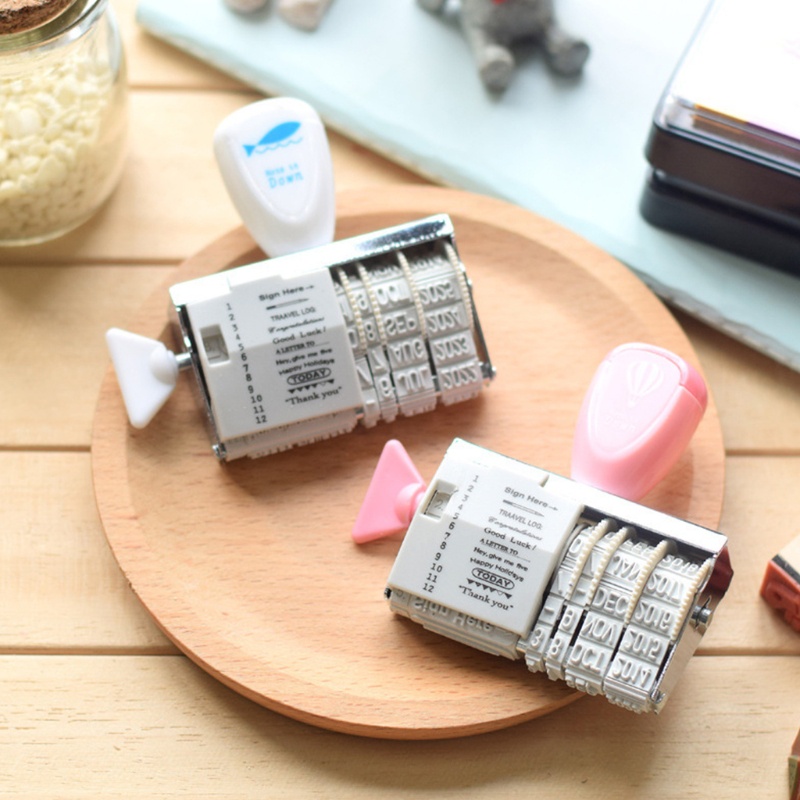 Con Dấu In Ngày Tháng Năm Thiết Kế Nắp Lật Sáng Tạo Phong Cách Vintage