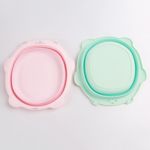 CHẬU THAU HÌNH CHÚ GẤU GẤP GỌN CHO BÉ