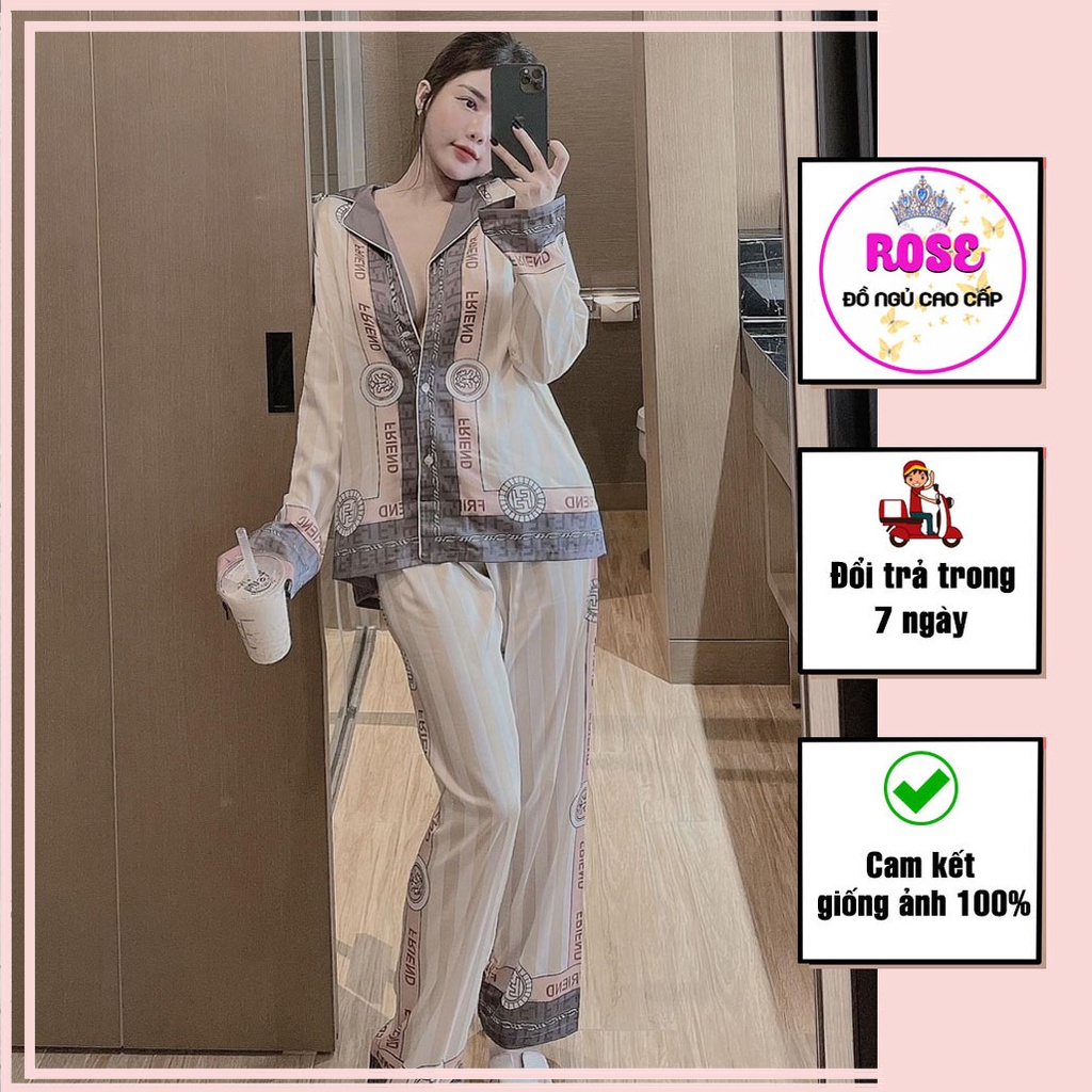 Bộ ngủ nữ cao cấp, chất liệu lụa tatin siêu mịn,nhiều sản phẩm cho các bạn nữ lựa chọn - ROSE