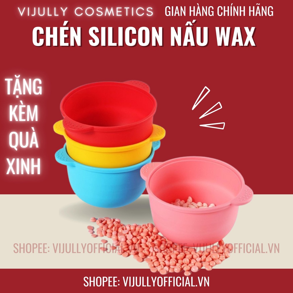 Chén nấu sáp wax silicon chịu nhiệt cao chống dính, nấu wax sáp siêu tiện lợi, dễ sử dụng, làm sạch dễ dàng