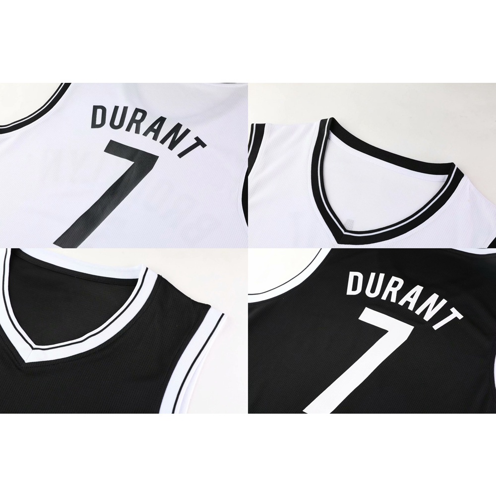 Áo bóng rổ in chữ Jersey Brooklyn Số 11 Kyrie Irving # 7 Kevin Durant