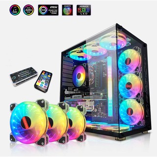 Bộ 2 Đến 6 Fan Case Coolmoon K5 Ver 2020,Led RGB 16 Triệu Màu, 366 Hiệu Ứng - Kèm Bộ Hub Sync Main, Đổi Màu Theo Nhạc