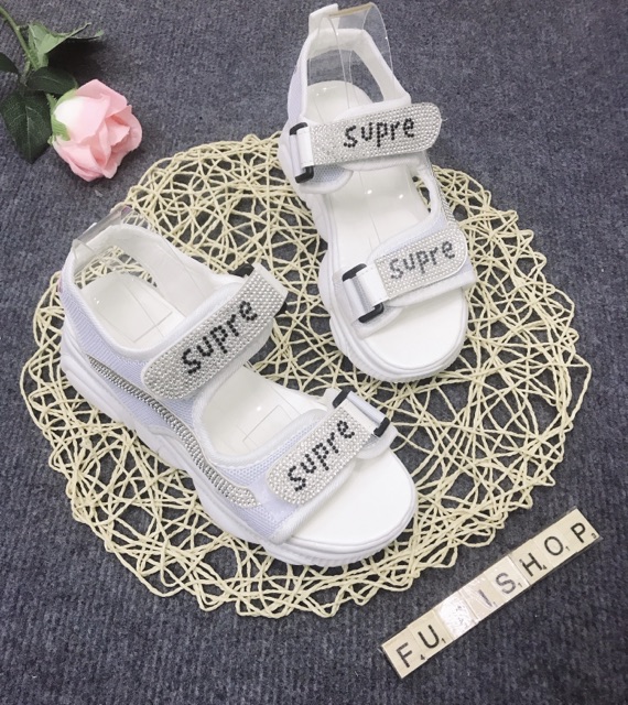 Giày sandal quai ngang nữ sepre lấp lánh