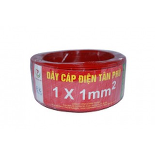 Dây điện đen đơn 1.0mm dài 100m tân phú