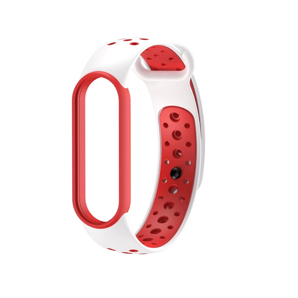 Dây Đeo Thay Thế Chất Liệu Silicon Màu Trơn Cho xiaomi mi band 5 6