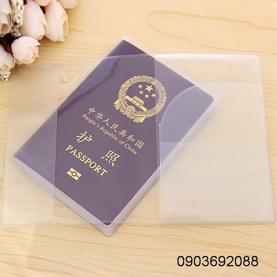 Bao vỏ bọc passport trong suốt nhựa PVC loại dày siêu tốt - siêu bền - giá tốt