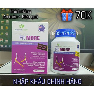 [BẢO HÀNH CHÍNH HÃNG] Viên uống giảm cân Fit MORE New Zealand- Giảm cân an toàn hiệu quả ( Hộp 40 viên)