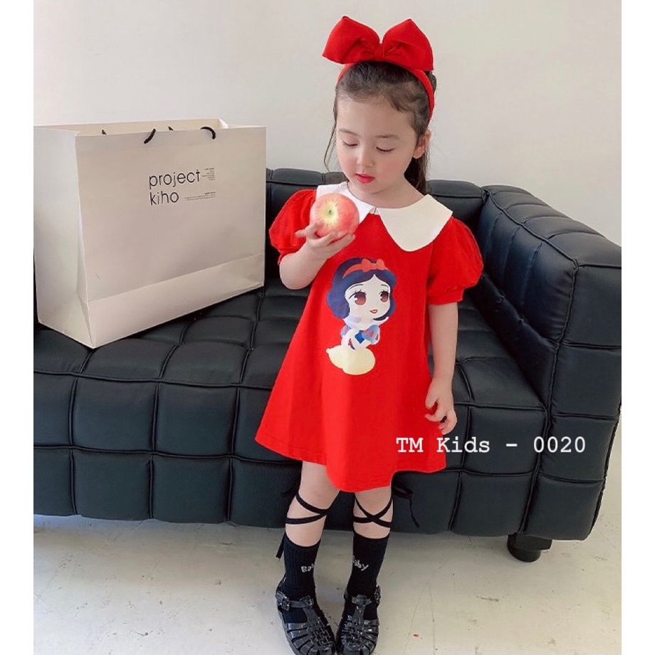 đầm bé gái 1 tuổi đến 5 tuổi - đầm bé gái mùa hè chất cotton loại đẹp thoáng mát, họa tiết in hình dễ thương.