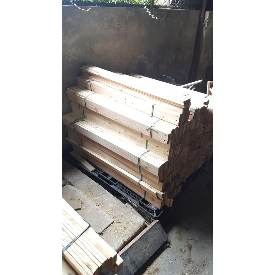 [Siêu Sale] 10 nan gỗ pallet rẻ Dài 1,1m - thanh gỗ pallet - Nẹp trang trí ốp tường gỗ thông pallet 0877226655